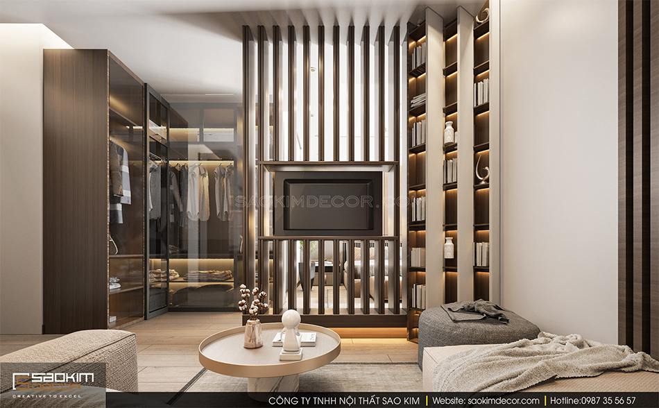 Mẫu thiết kế nội thất phòng ngủ nhà phố đẹp