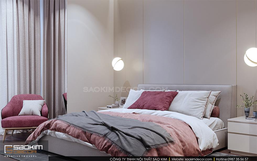 Thiết kế phòng ngủ master chung cư Royal City