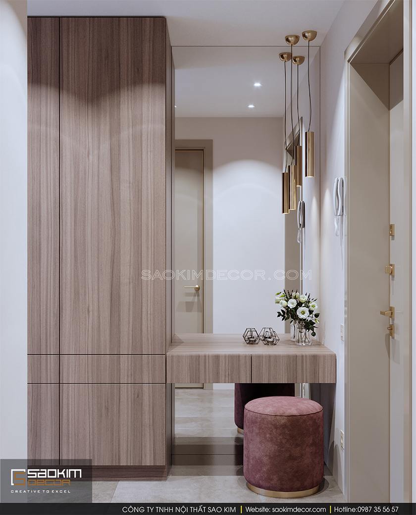 Thiết kế nội thất phòng ngủ master chung cư Royal City