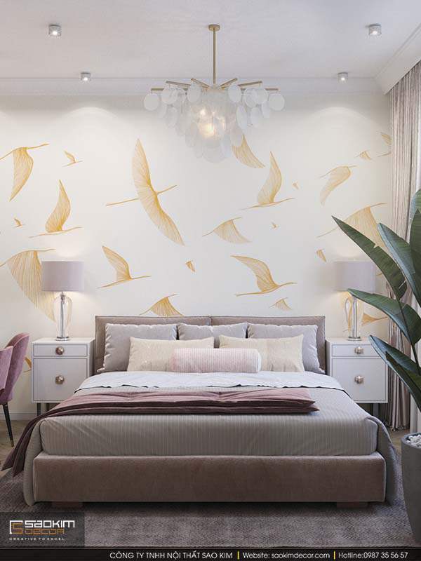 THIẾT KẾ NỘI THẤT PHÒNG NGỦ ĐẸP MỸ ĐÌNH PLAZA 2
