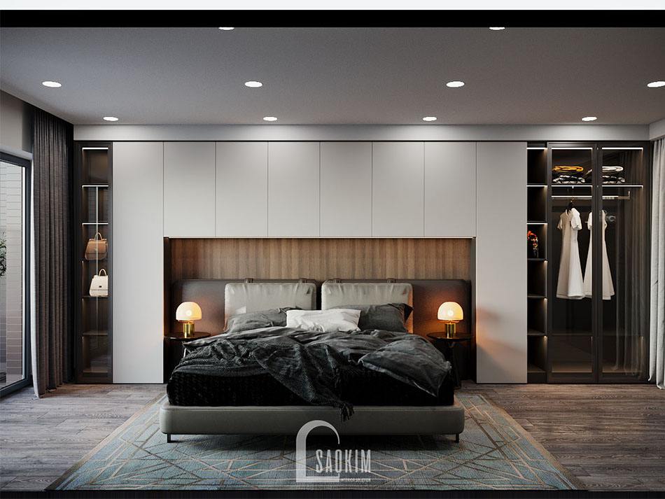 Thiết Kế Nội Thất Phòng Ngủ Chung Cư Cao Cấp TTTM Chợ Mơ