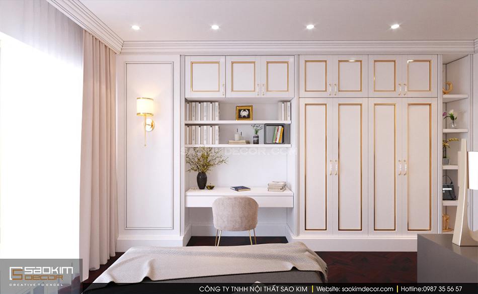 Thiết kế phòng ngủ chung cư cao cấp Royal City