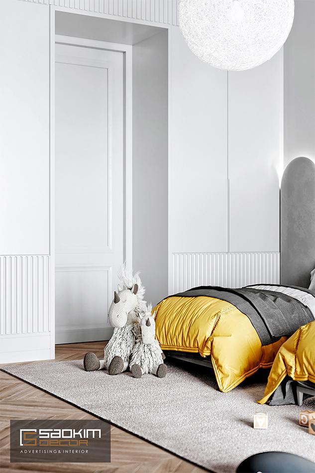 Thiết kế nội thất phòng ngủ bé trai