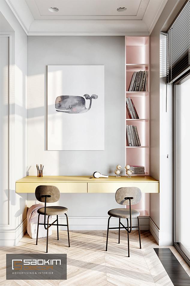 Một không gian học tập riêng biệt cho bé