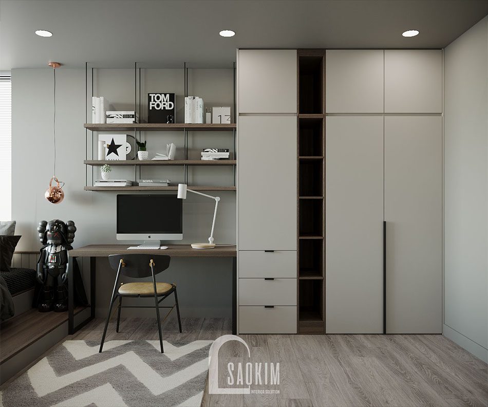 Thiết Kế Nội Thất Phòng Ngủ Bé Trai Chung Cư Cao Cấp TTTM Chợ Mơ