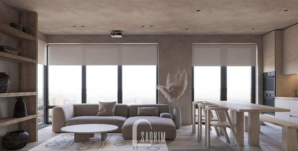 Mẫu thiết kế nội thất phong cách Wabi Sabi