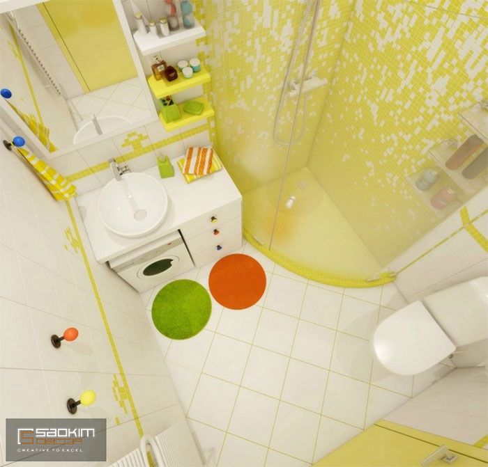 Thiết kế nội thất phòng tắm chung cư cho thuê