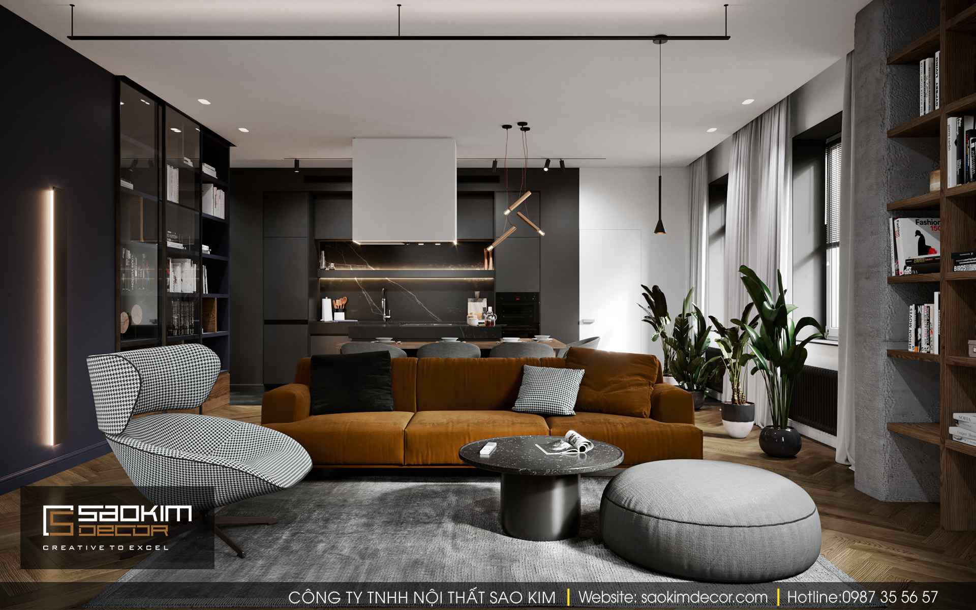 Công ty thiết kế nội thất chung cư DLC Complex Nguyễn Tuân