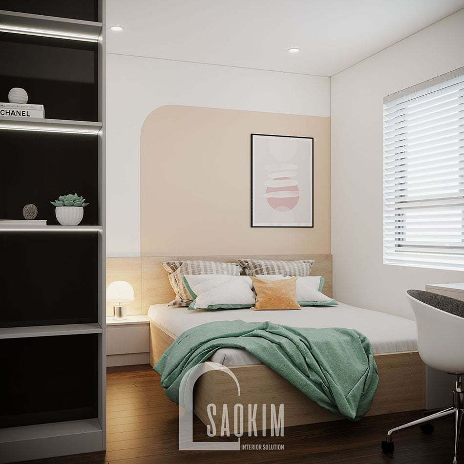 Không gian phòng ngủ 3 mang phong cách thiết kế Color Block