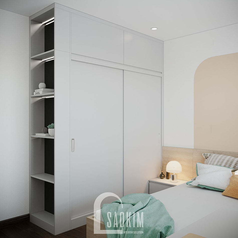 Mẫu căn hộ 80m2 Eco Home 3 đẹp với phong cách thiết kế Color Block