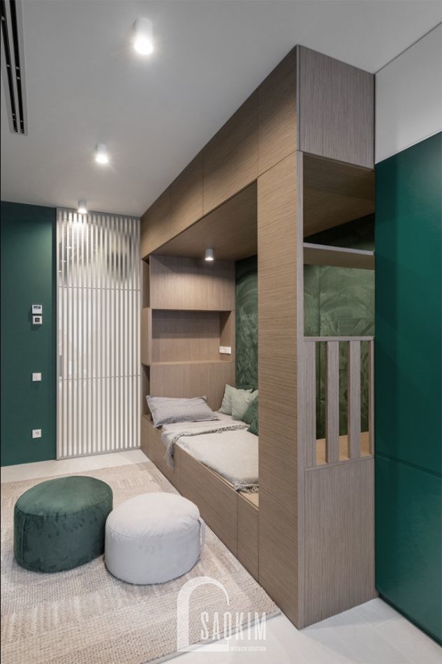 Mẫu thiết kế căn hộ 3 phòng ngủ chung cư The K Park