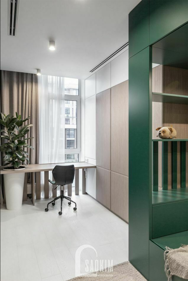 Góc làm việc tràn đầy ánh sáng và năng lượng tích cực