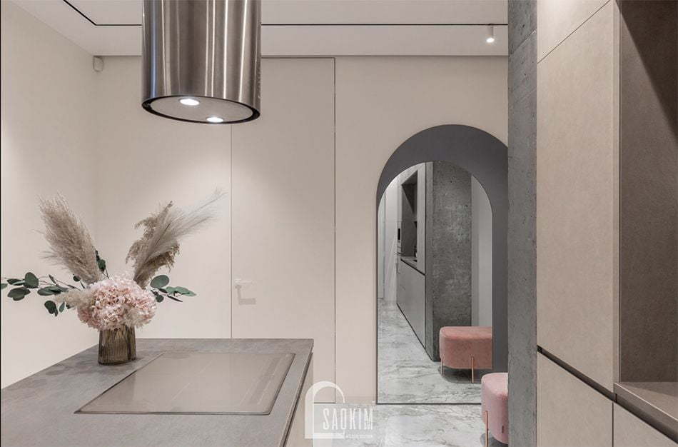 Từng chi tiết được chăm chút tỉ mỉ, kỹ lưỡng trong không gian phòng bếp