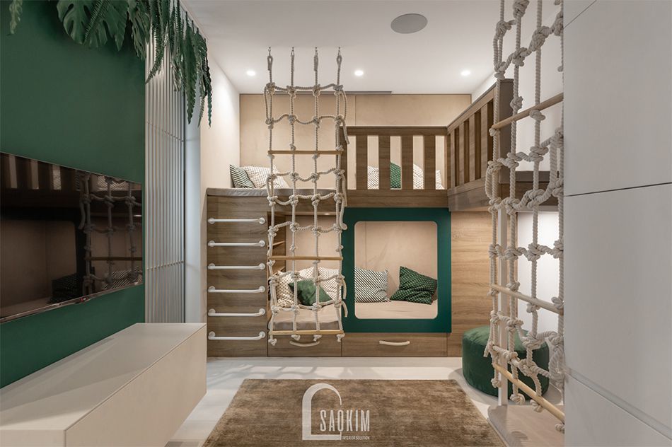 Thiết kế phòng ngủ cho bé căn hộ 84m2 chung cư The K Park