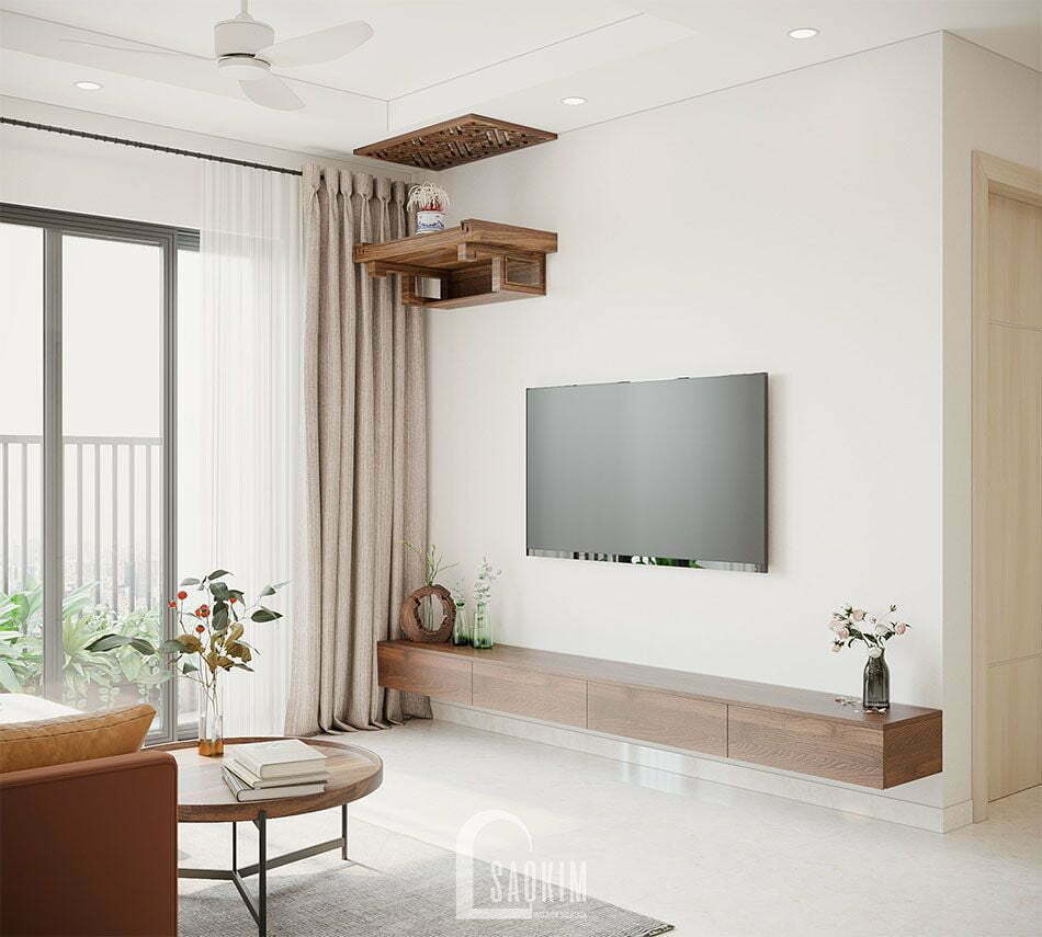 Mẫu thiết kế căn hộ đẹp 87m2 chung cư PCC1 Thanh Xuân