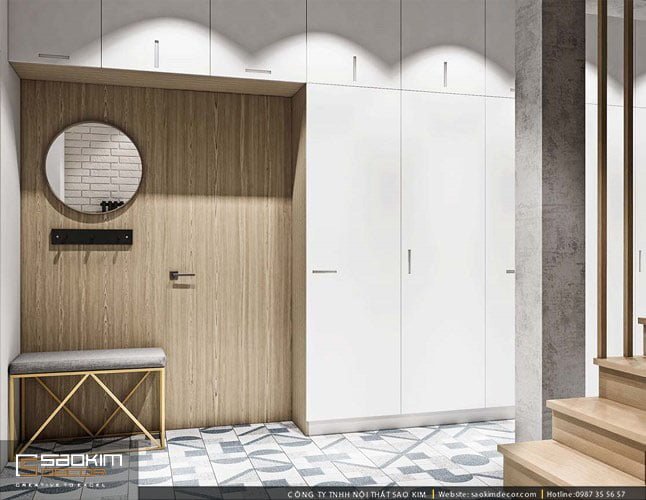 Không gian tầng trệt của căn hộ