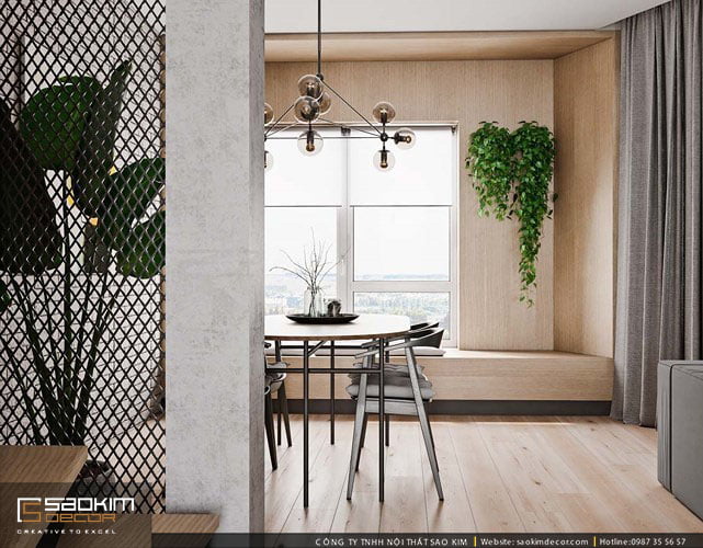 Thiết kế căn hộ đẹp, bố trí thêm rất nhiều cây xanh