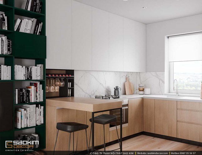 Thiết kế căn hộ đẹp, bố trí thêm rất nhiều cây xanh