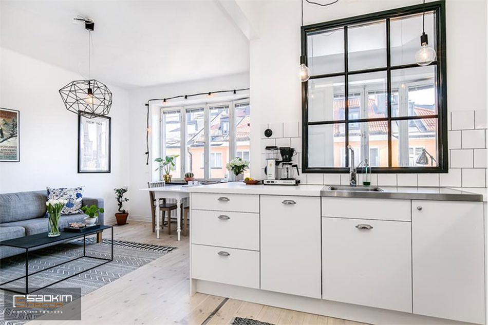 Thiết kế căn hộ mini với không gian mở thoáng đãng, tràn đầy sức sống