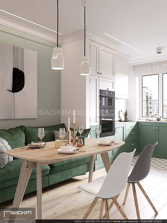 Thiết kế nội thất chung cư 60m2