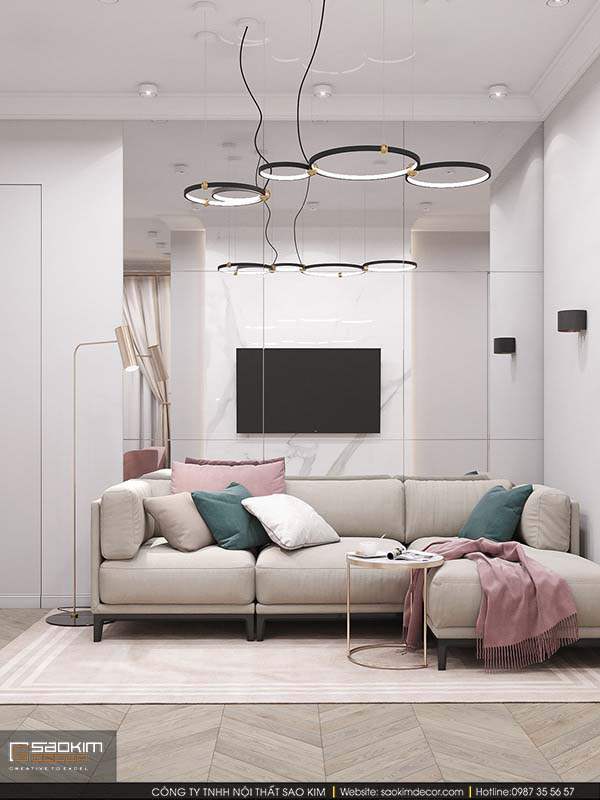 Thiết kế chung cư 73m2 Mỹ Đình Plaza 2