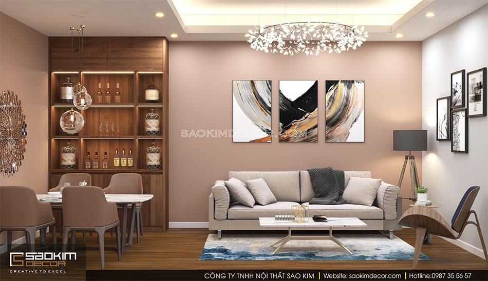 Mẫu Thiết Kế Chung Cư Mini 25m2 Phong Cách Color Block