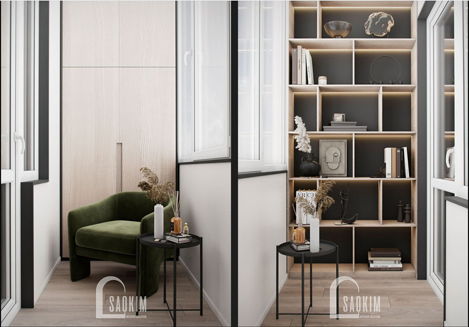 Logia căn hộ chung cư The Terra An Hưng