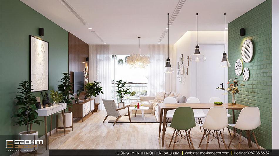 Cách thiết kế nội thất phòng khách nhà chung cư đẹp