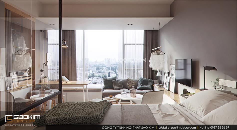 Tạo không gian mở trong thiết kế chung cư mini cho thuê