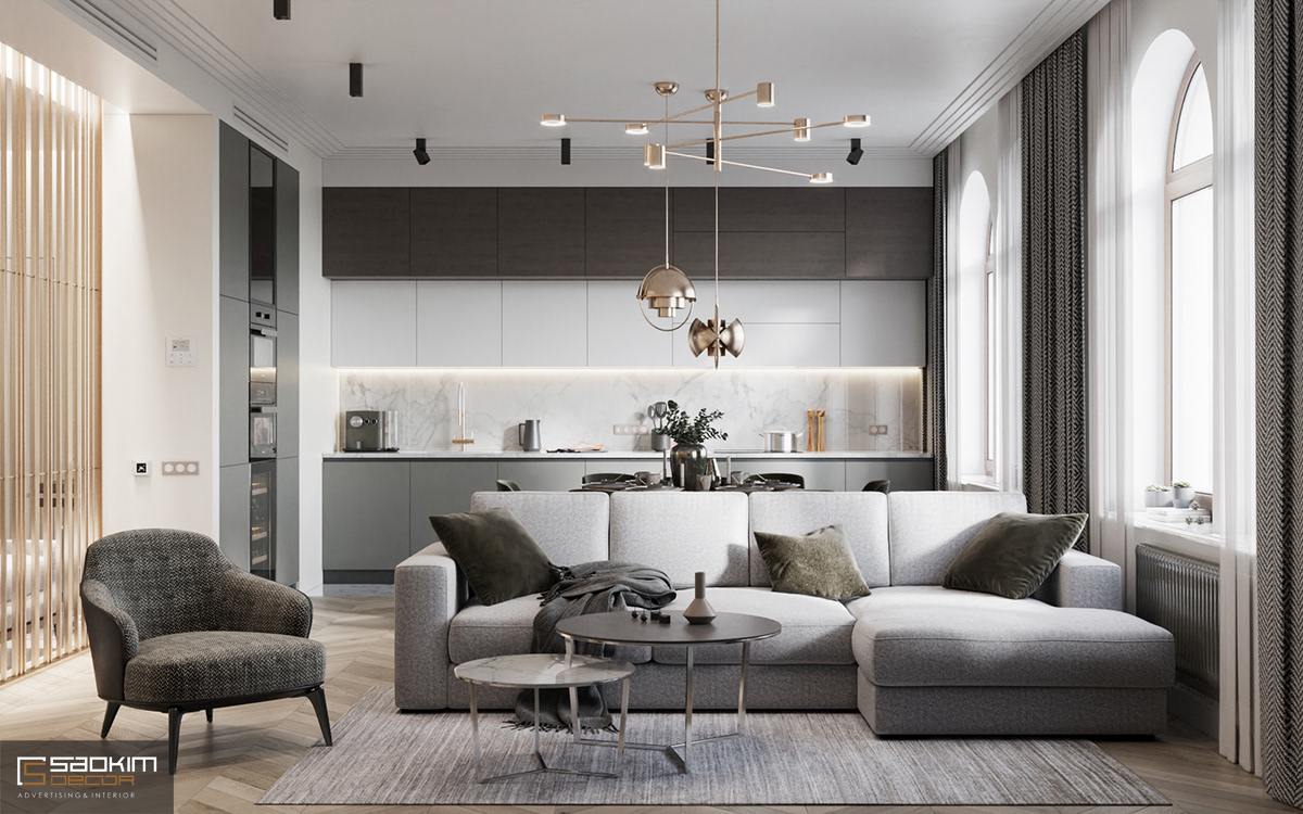 Thiết kế nội thất chung cư 66m2 đẹp