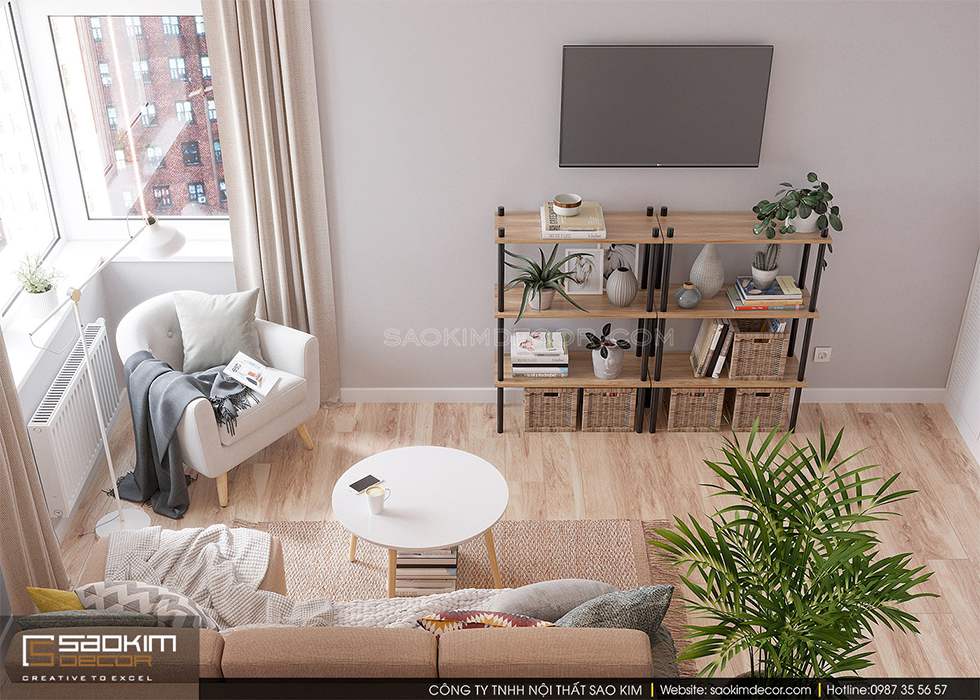 Vật liệu gỗ tự nhiên không thể thiếu trong phong cách Scandinavian