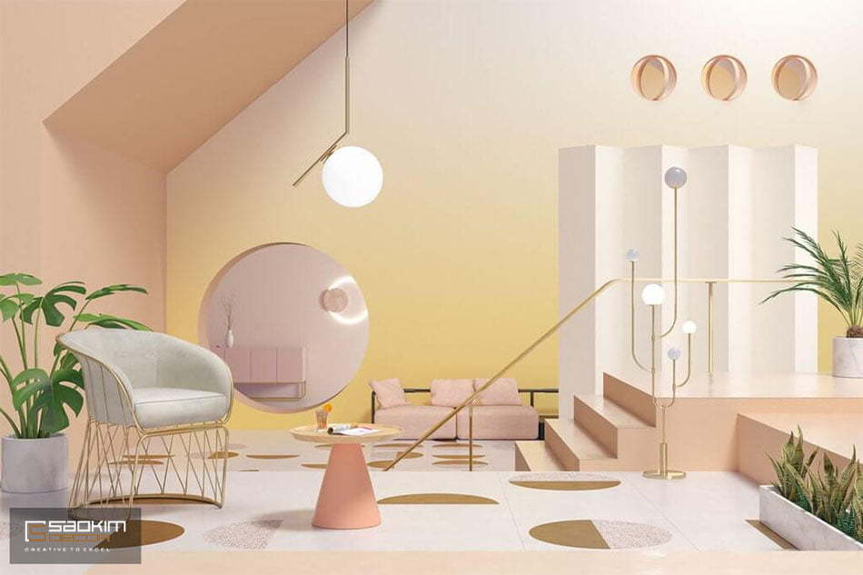 Thiết kế nội thất Color block chú trọng đến việc phối hợp và sử dụng khối màu sắc hài hòa trên cùng món đồ, thiết bị nội thất hoặc trong cùng một không gian.