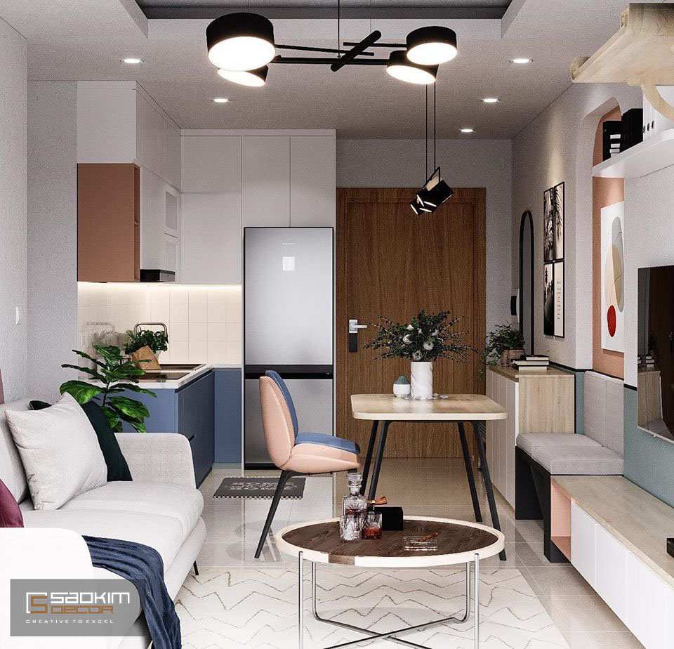 Ngày nay phòng bếp thường được thiết kế mở với phòng khách