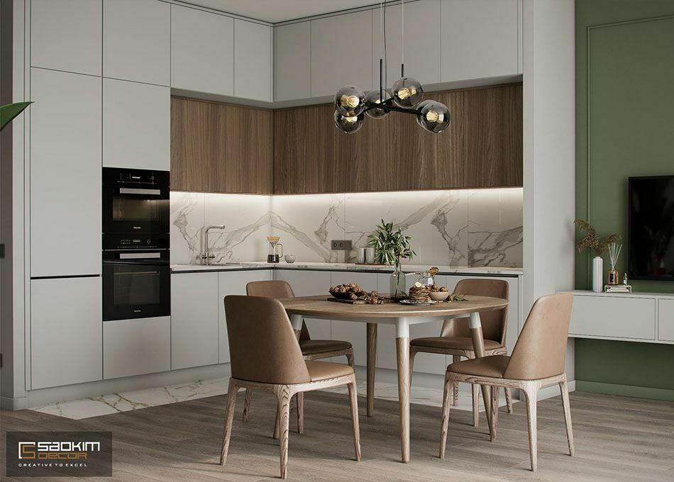 Mẫu thiết kế nội thất phòng ăn chung cư