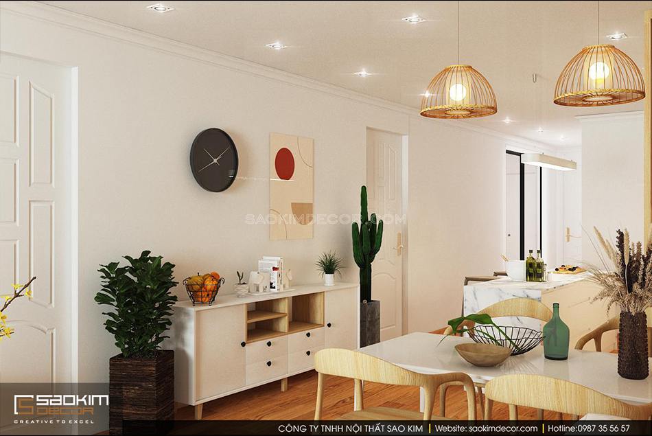 Không gian phòng ăn thư thái, dễ chịu trong cuộc sống bận rộn