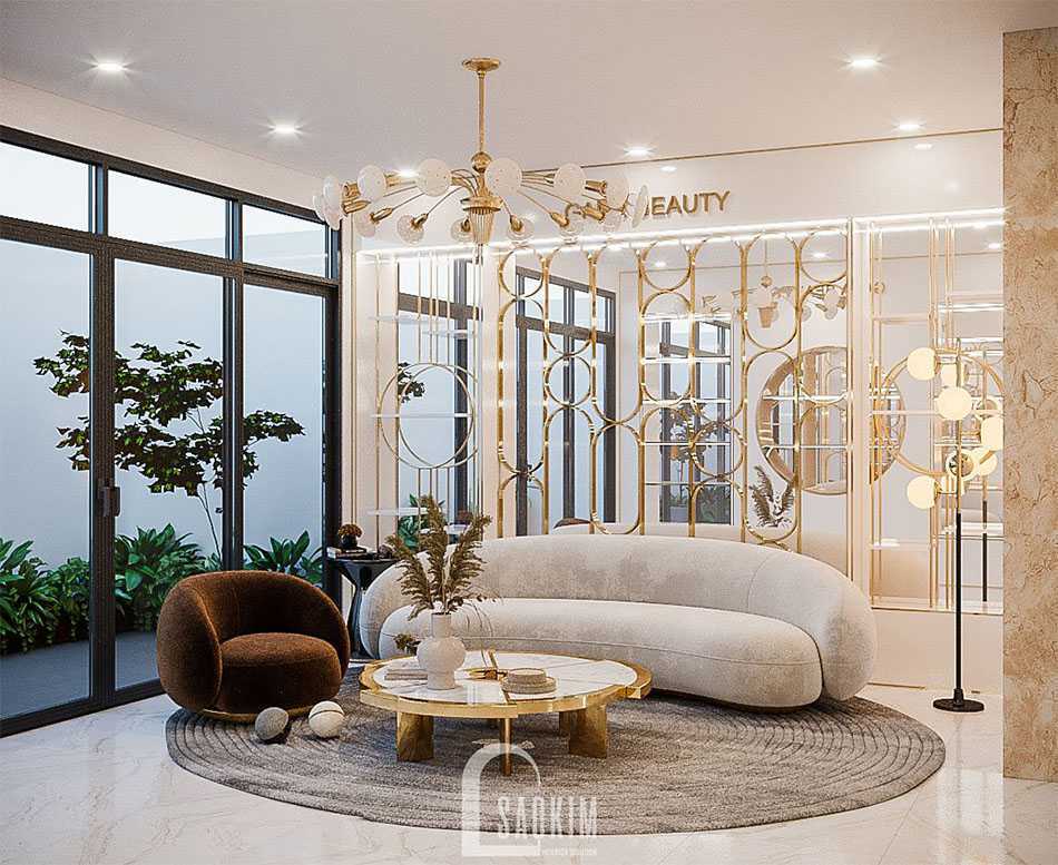 Mẫu thiết kế sofa cong đẹp nhất cho phòng khách hiện nay