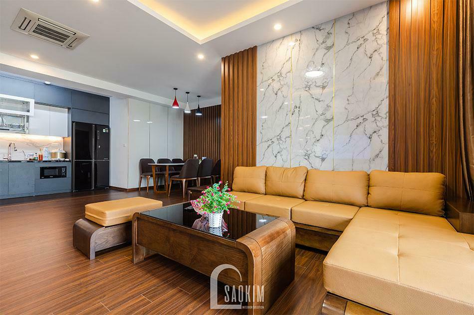 Mẫu bàn ghế sofa gỗ tự nhiên đẹp với kiểu dáng đơn giản, sang trọng hợp với phòng khách nhà phố hiện đại