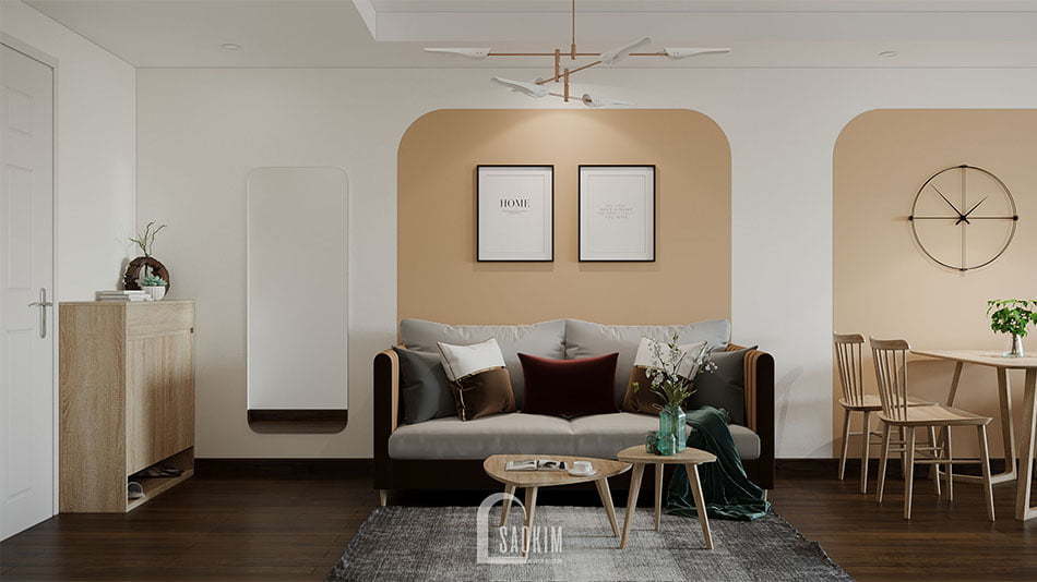 Thiết kế sofa văng đơn giản, tinh tế