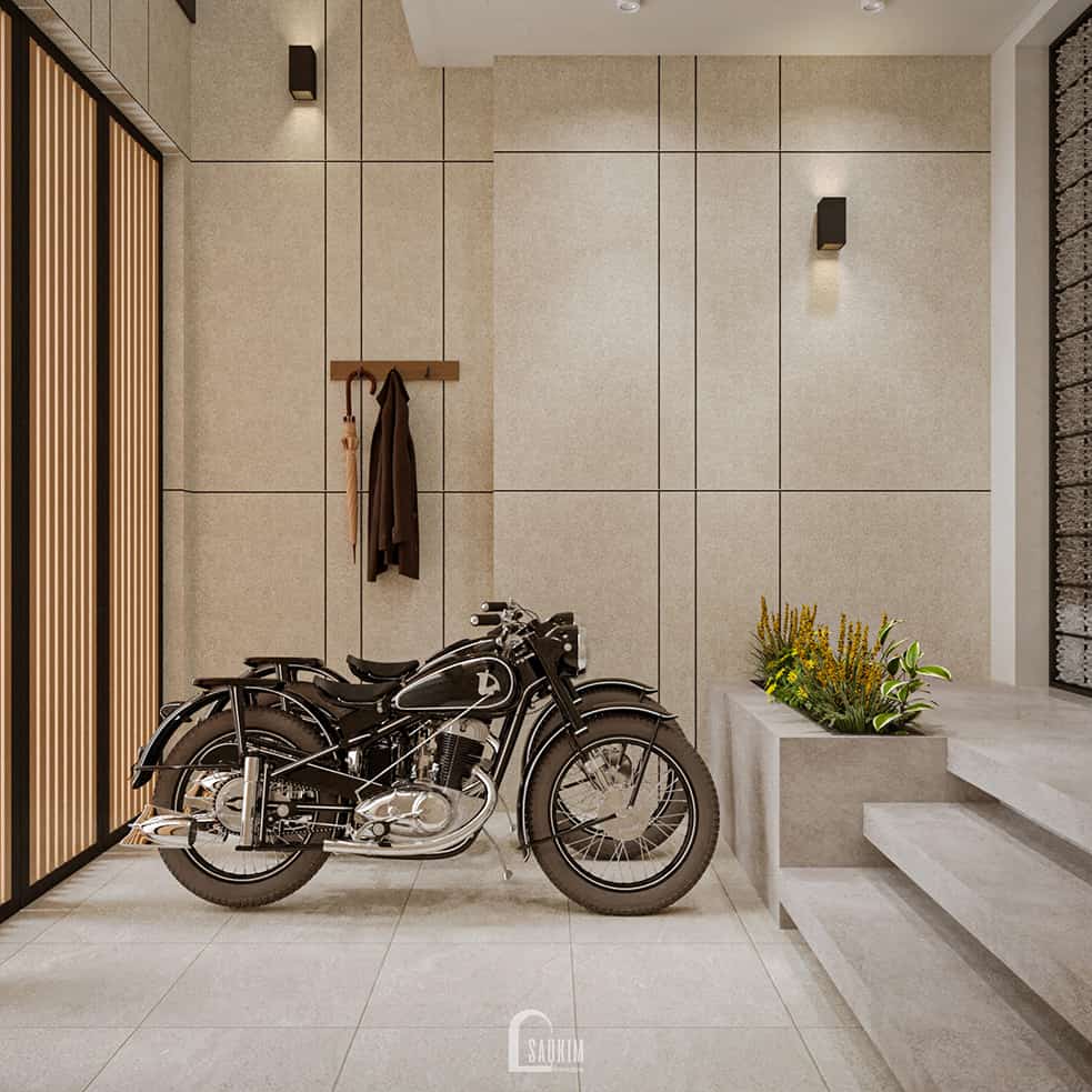 Thiết kế nhà phố 50m2 5 tầng theo phong cách Japandi với gam màu trung tính