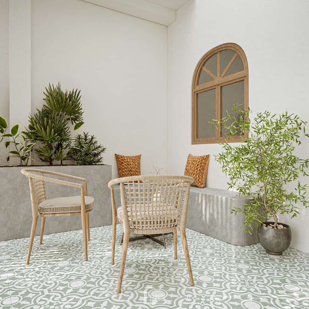 Thiết kế sân thượng xanh nhà phố 5 tầng 50m2