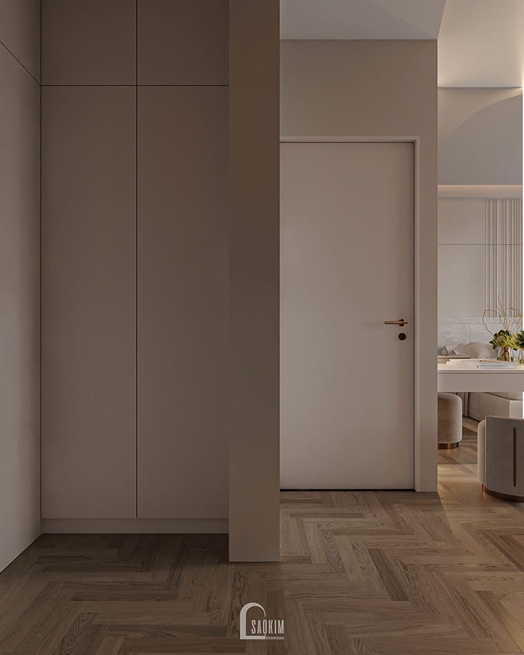 Thiết kế phòng ngủ con trai nhà phố liền kề Townhouse Mỹ Đình hiện đại, năng động